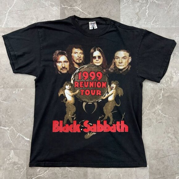 Delta Other - 90s Vintage Black Sabbath Graphic Tour Tee Mens XL Ozzy Osbourne Short Sleeve